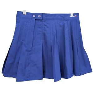 Ellesse Skirt Women's 48 Blue Pleated Tennis Athletic Preppy Pickleball School